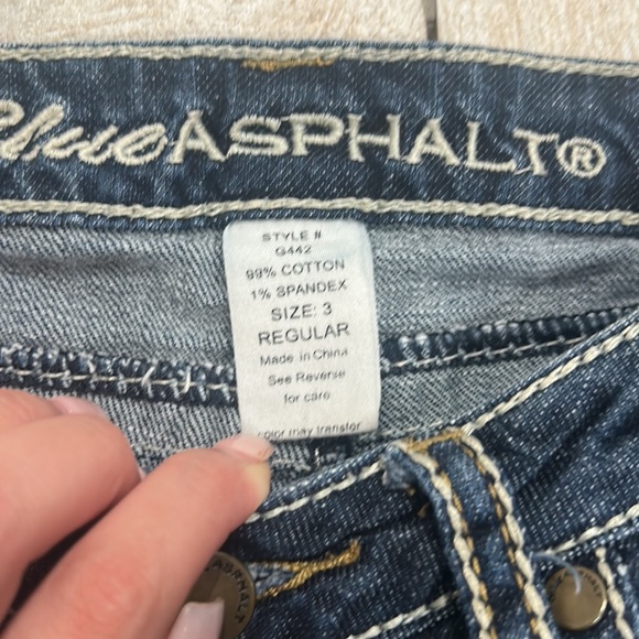 Lowrise Y2K Dark Wash Bootcut Elena Gilbert Denim Jeans Size 3 - Picture 4 of 5